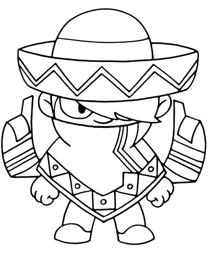 Coloriage Edgar Brawl Stars
