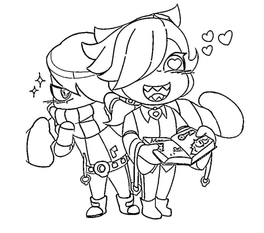 Coloriage Edgar Brawl Stars Pour les Enfants