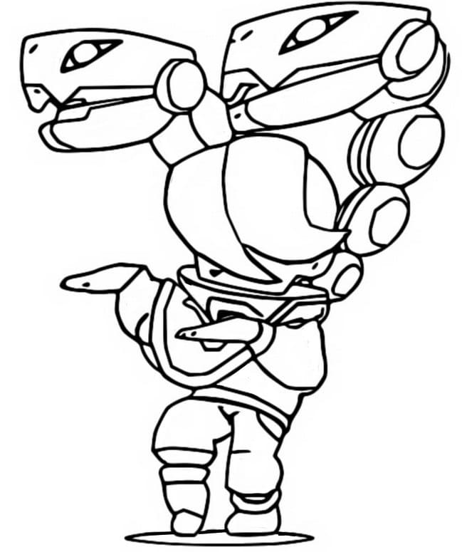 Coloriage Imprimable Edgar Brawl Stars Pour les Enfants