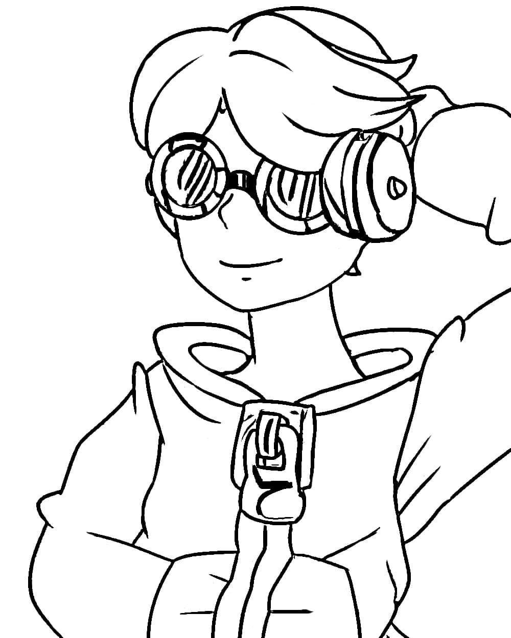 Coloriage Imprimable Gratuit Leon Brawl Stars Pour les Enfants