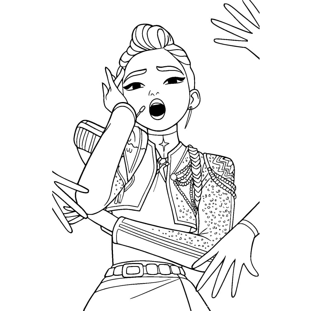 Coloriage Imprimable KPop Demon Hunters