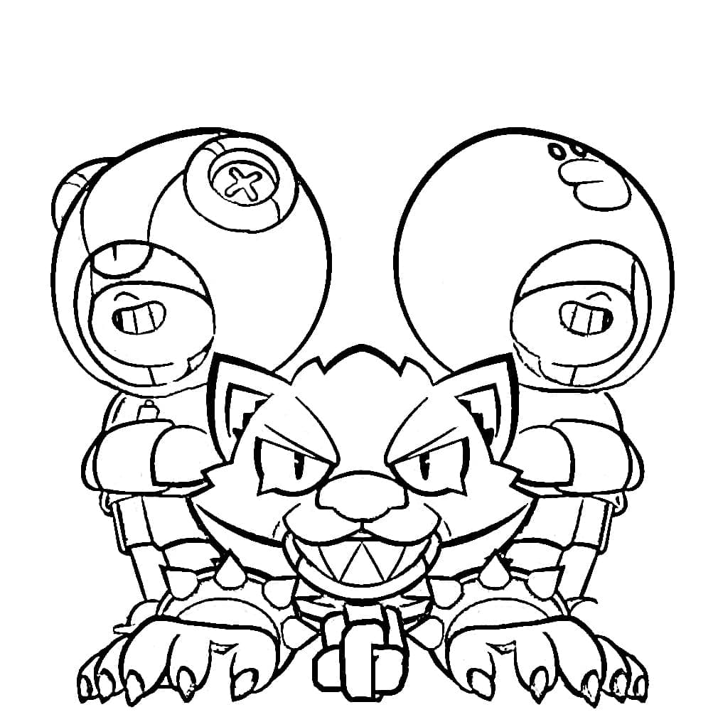 Coloriage Imprimable Leon Brawl Stars