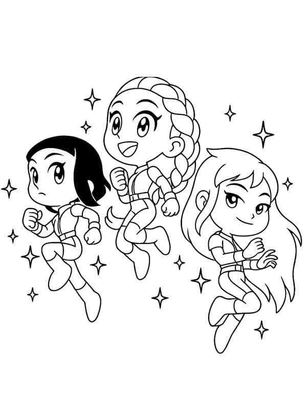 Coloriage KPop Demon Hunters Chibi