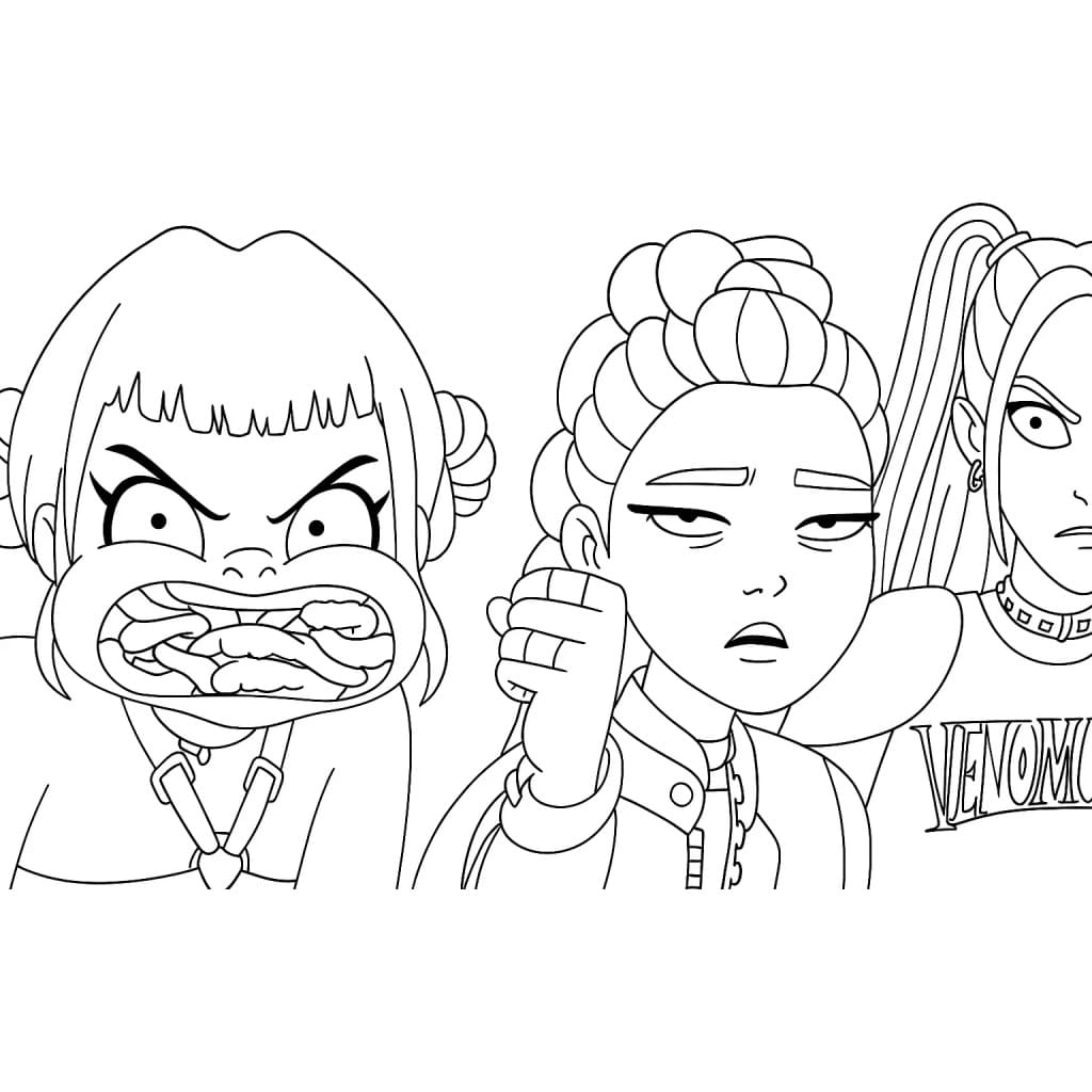 Coloriage KPop Demon Hunters Imprimable
