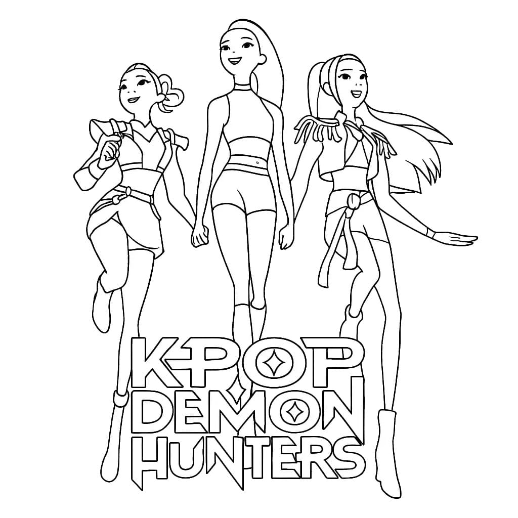 Coloriage KPop Demon Hunters