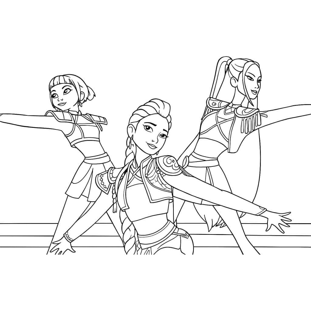 Coloriage KPop Demon Hunters Pour les Enfants