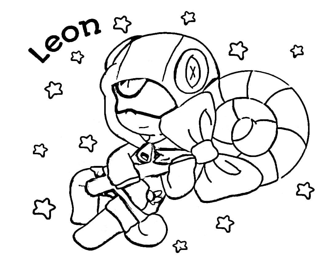 Coloriage Leon Brawl Stars Pour les Enfants
