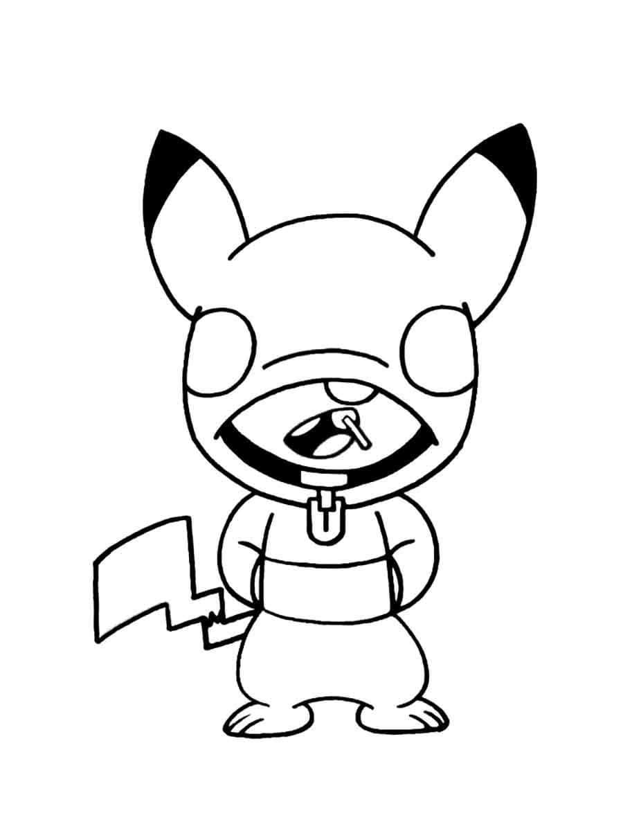 Coloriage Leon Pikachu Brawl Stars
