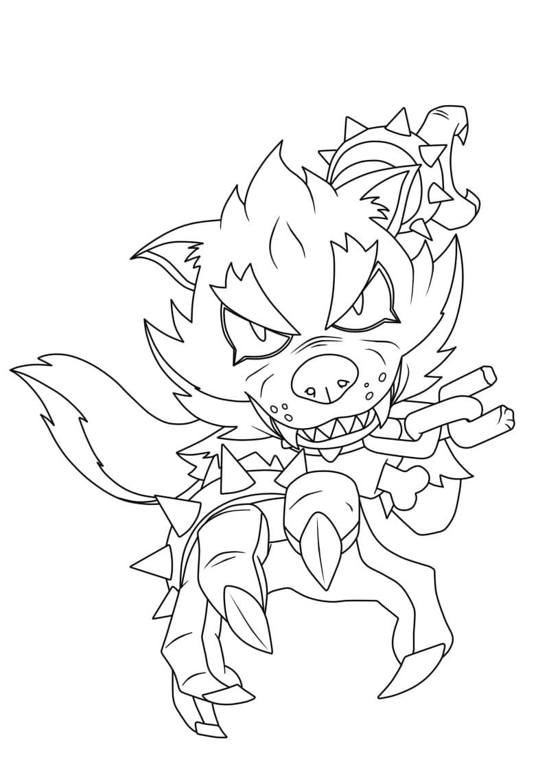Coloriage Loup Leon Brawl Stars