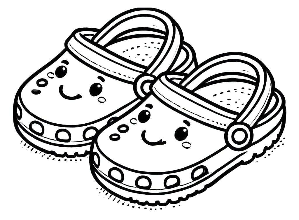Coloriage Adorables Crocs