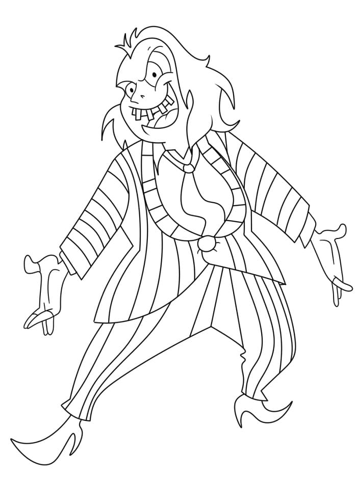 Coloriage Beetlejuice