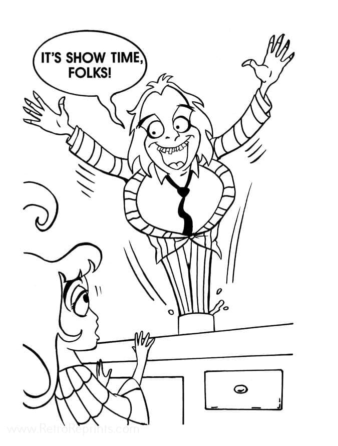 Coloriage Beetlejuice 4