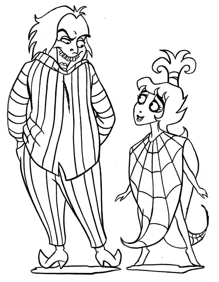 Coloriage Beetlejuice 5