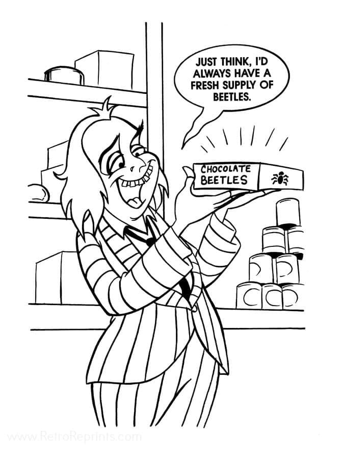 Coloriage Beetlejuice 6