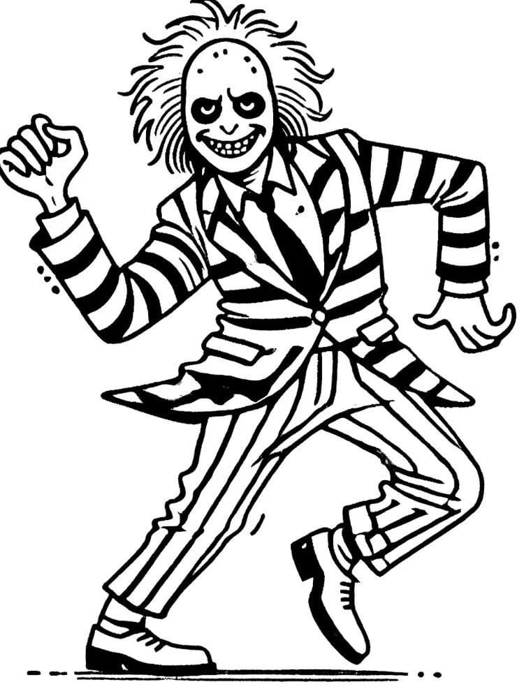 Coloriage Beetlejuice 7