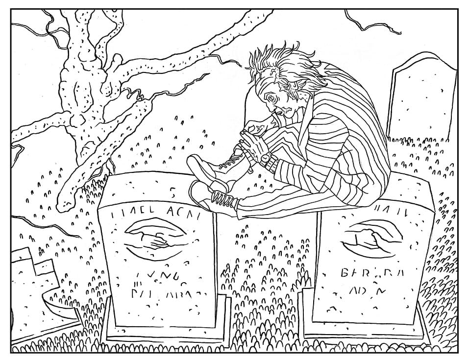 Coloriage Beetlejuice Gratuit