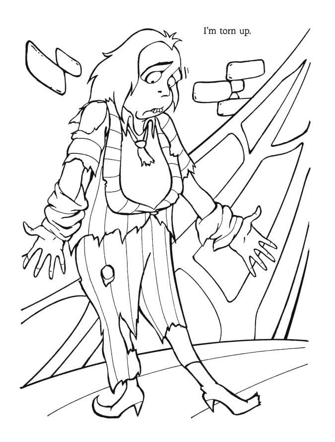 Coloriage Beetlejuice Imprimable