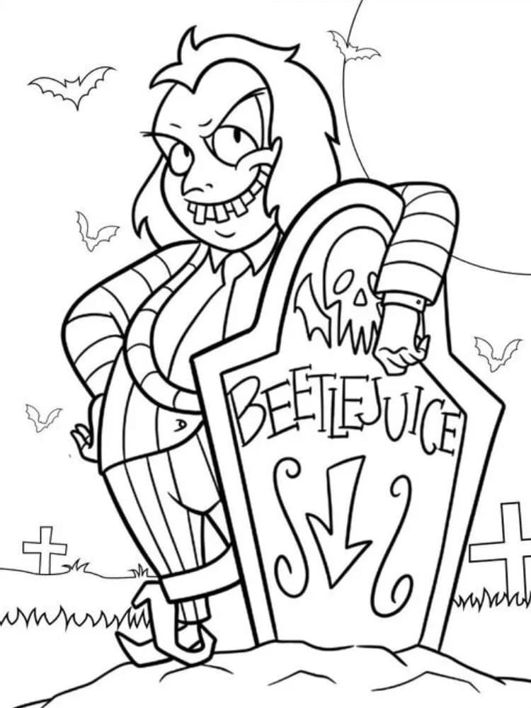 Coloriage Beetlejuice Pour les Enfants