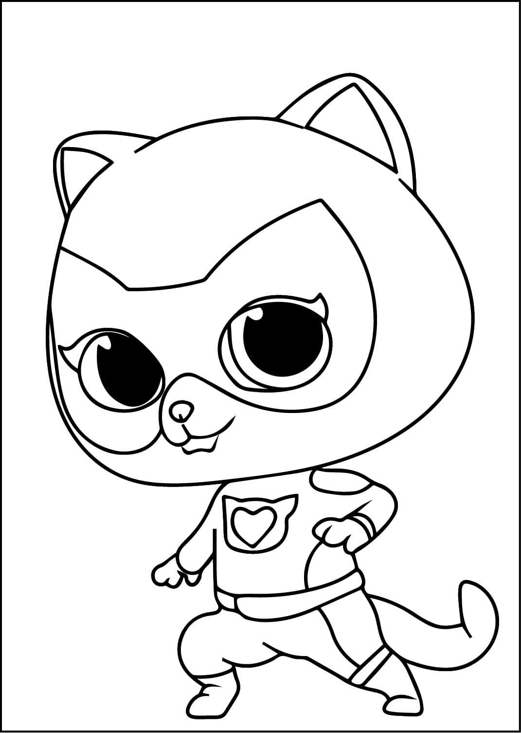 Coloriage Bitsy de Superchatons