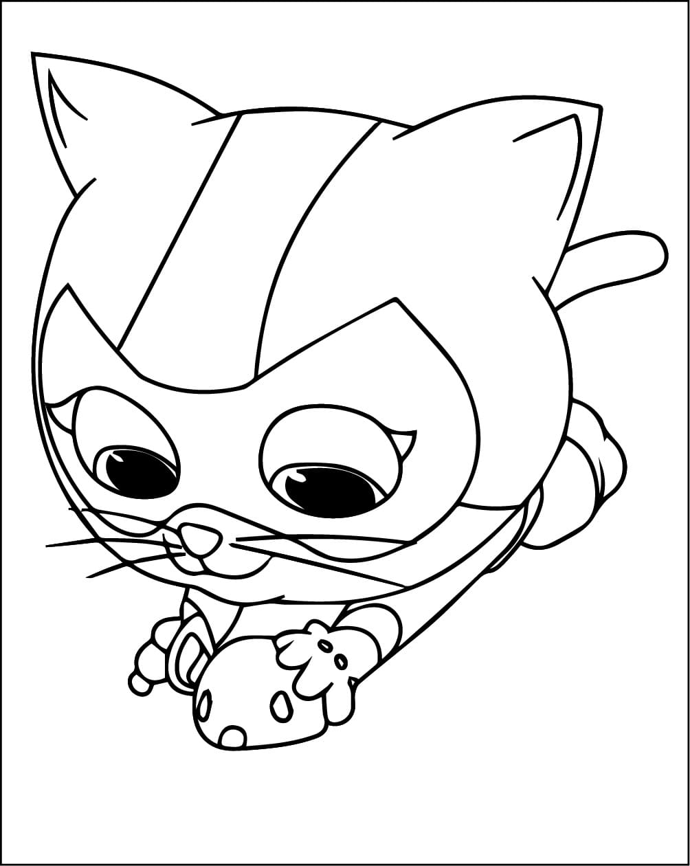Coloriage Buddy dans Superchatons