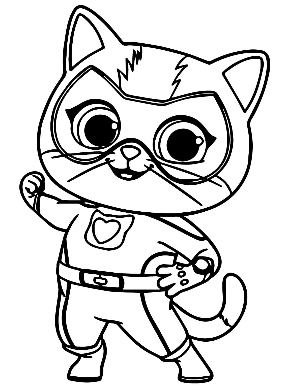 Coloriage Buddy de Superchatons