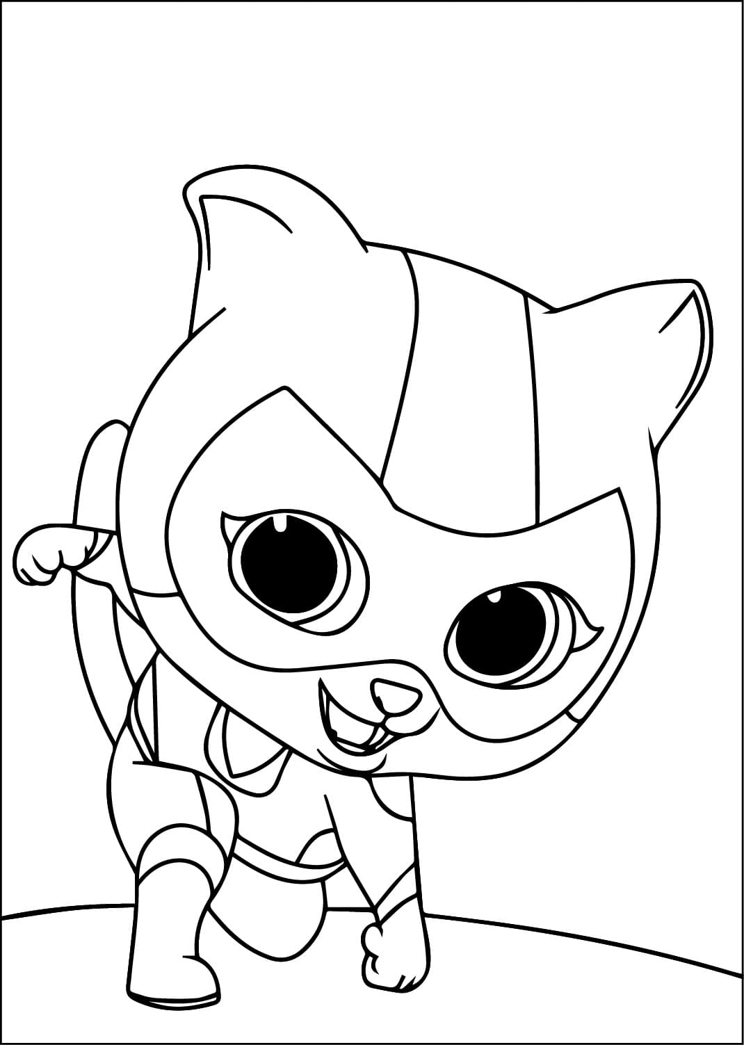 Coloriage Buddy Superchatons