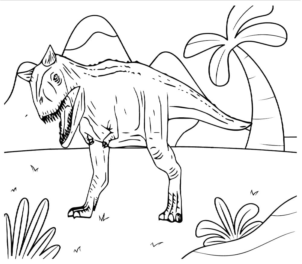 Coloriage Carnotaurus Gratuit