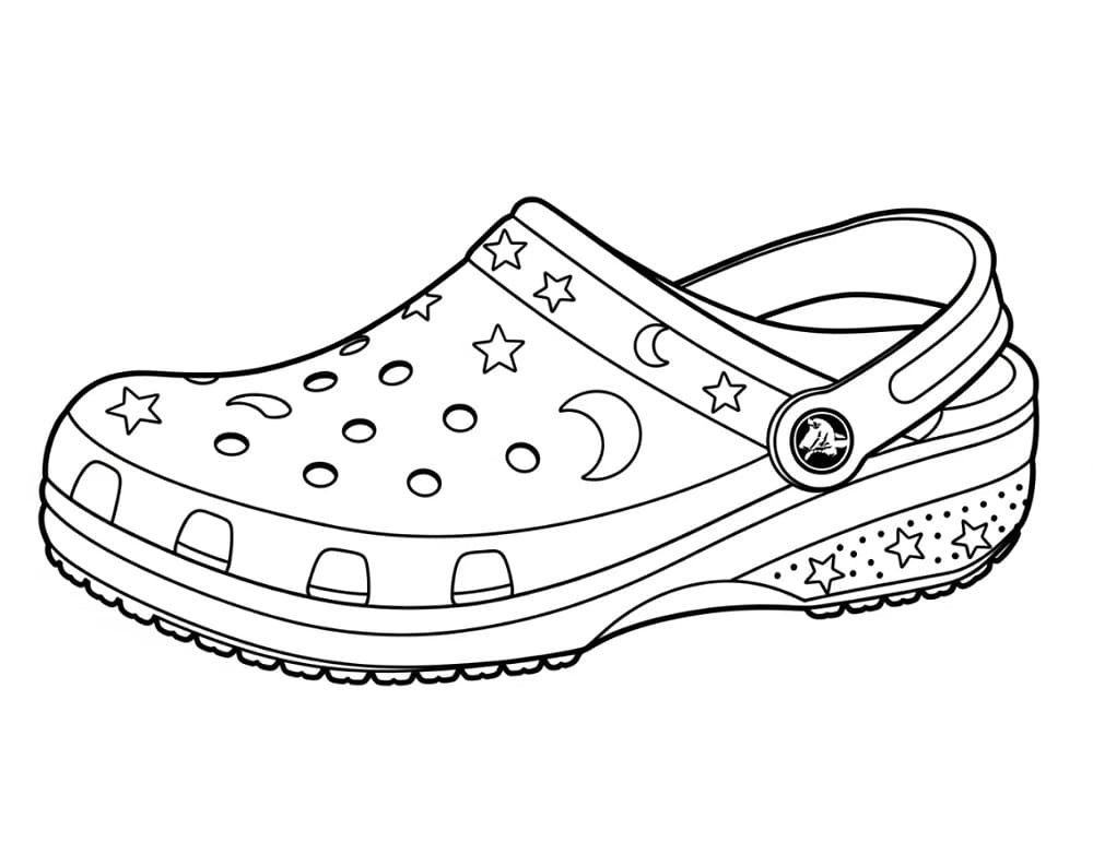 Coloriage Crocs Faciles