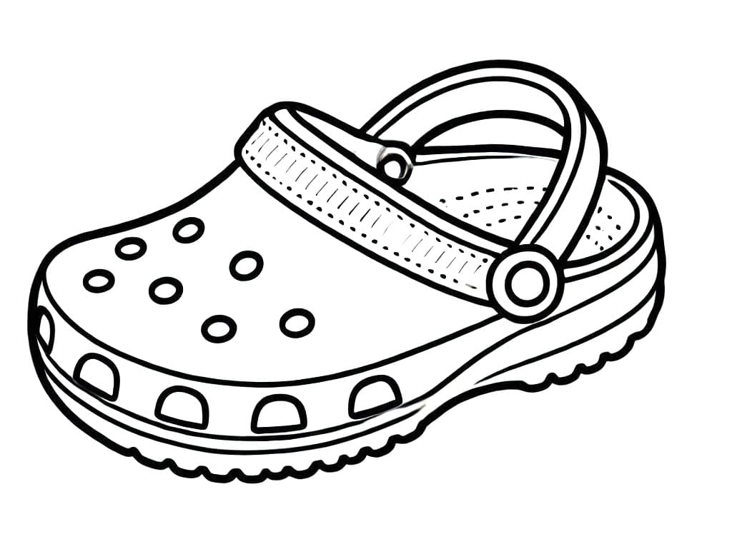 Coloriage Crocs Gratuit