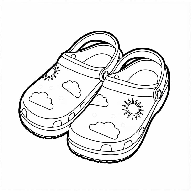 Coloriage Crocs Mignons