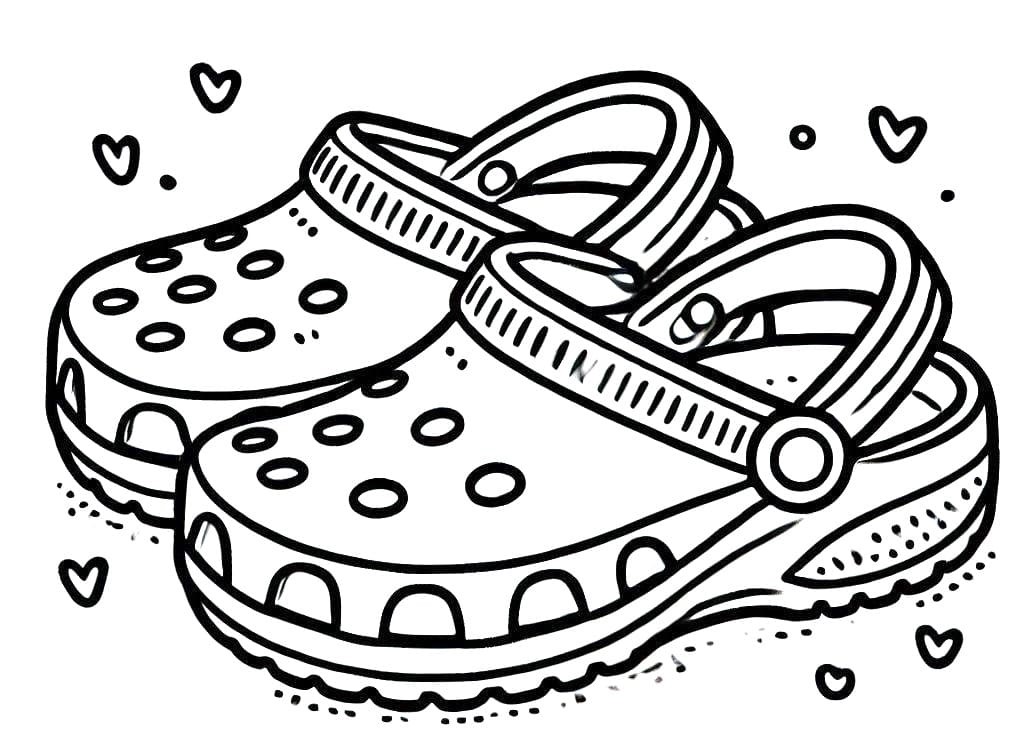 Coloriage Crocs Parfaits