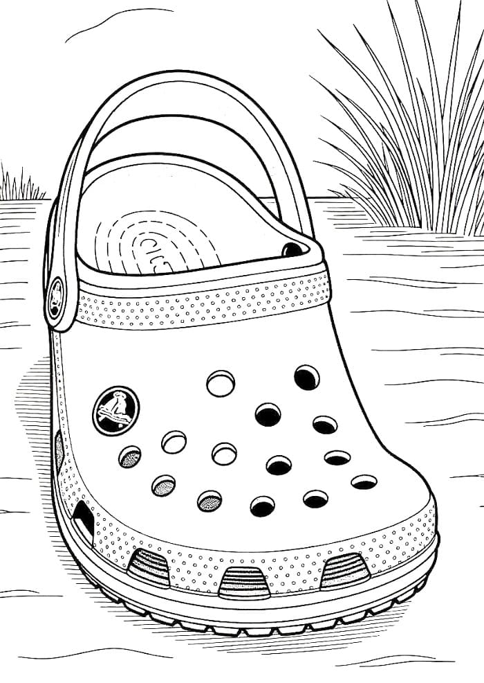 Coloriage Crocs Simples