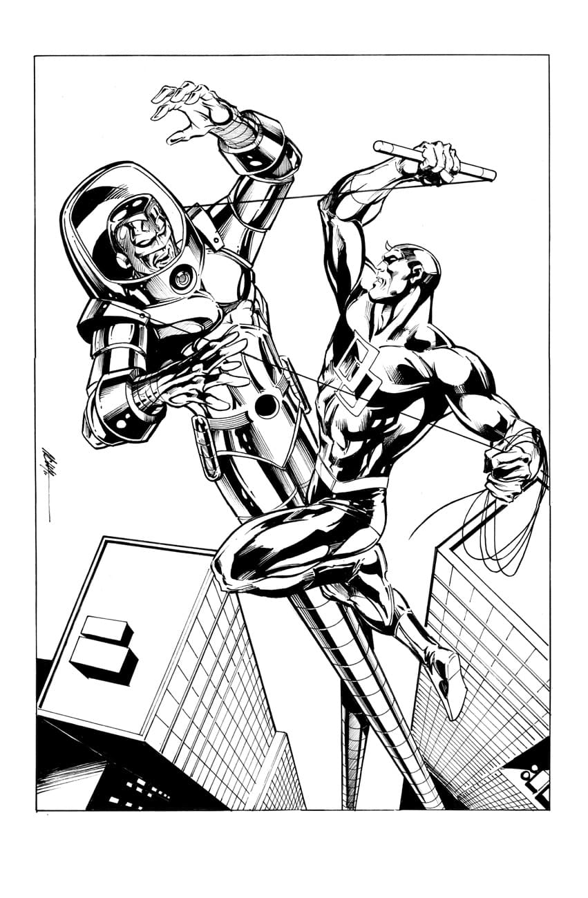 Coloriage Daredevil Imprimable Pour les Enfants