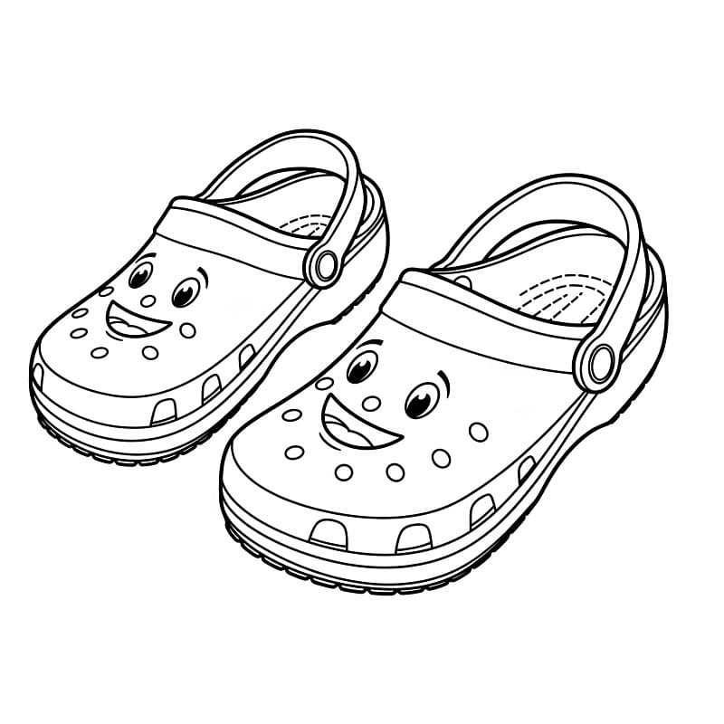 Coloriage Des Crocs Mignons