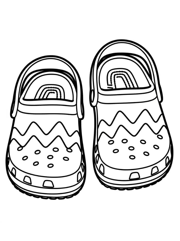 Coloriage Des Crocs très Mignons