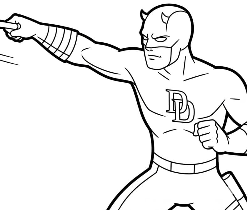 Coloriage Dessin de Daredevil