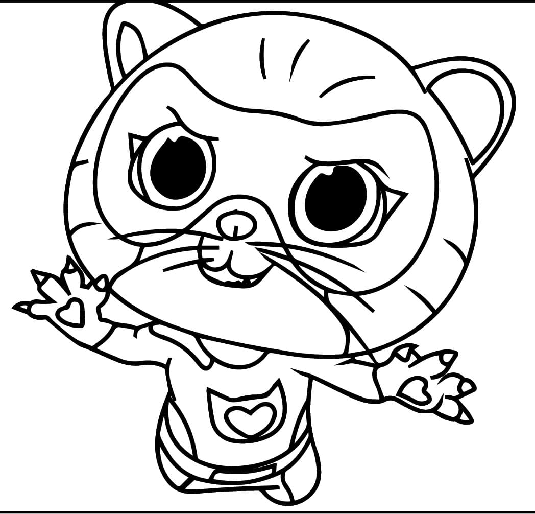 Coloriage Dessin de SuperChatons
