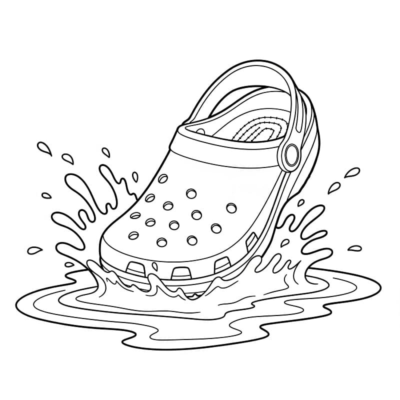 Coloriage Dessin Gratuit de Crocs