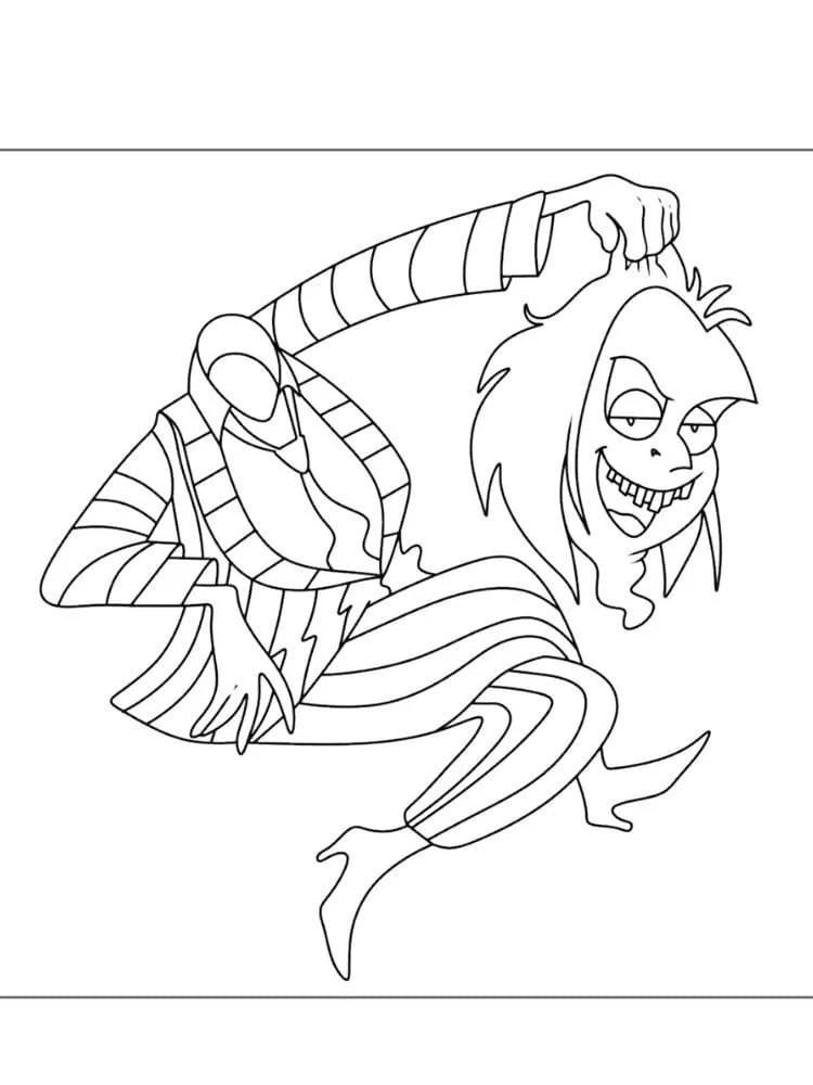 Coloriage Gratuit Beetlejuice