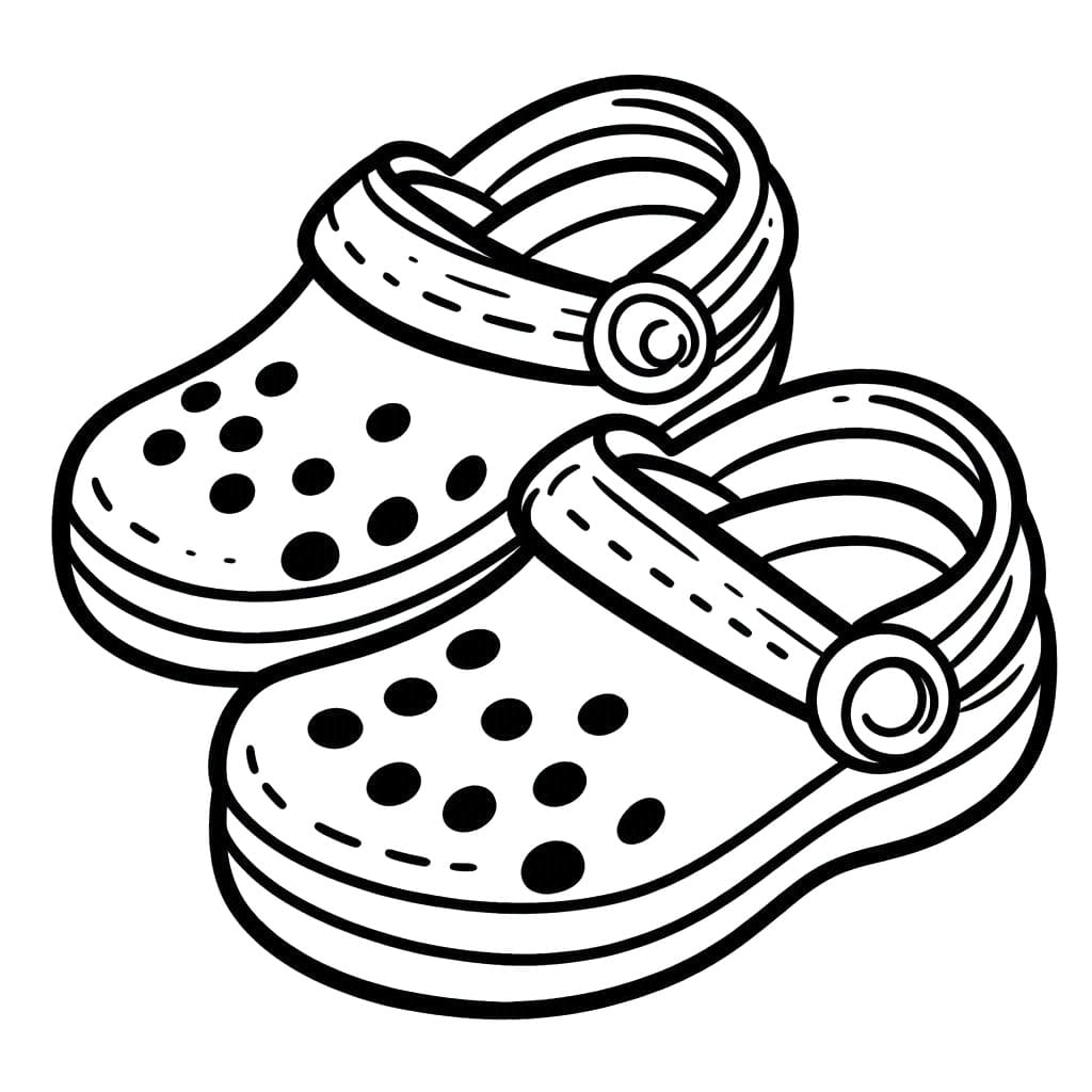 Coloriage Gratuit Crocs