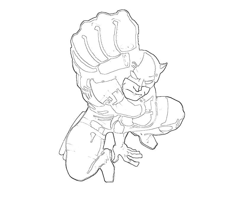 Coloriage Gratuit Daredevil Pour les Enfants