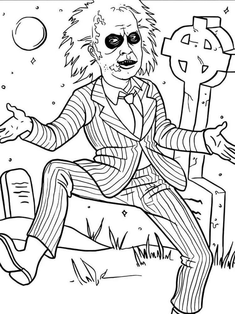 Coloriage Imprimable Beetlejuice