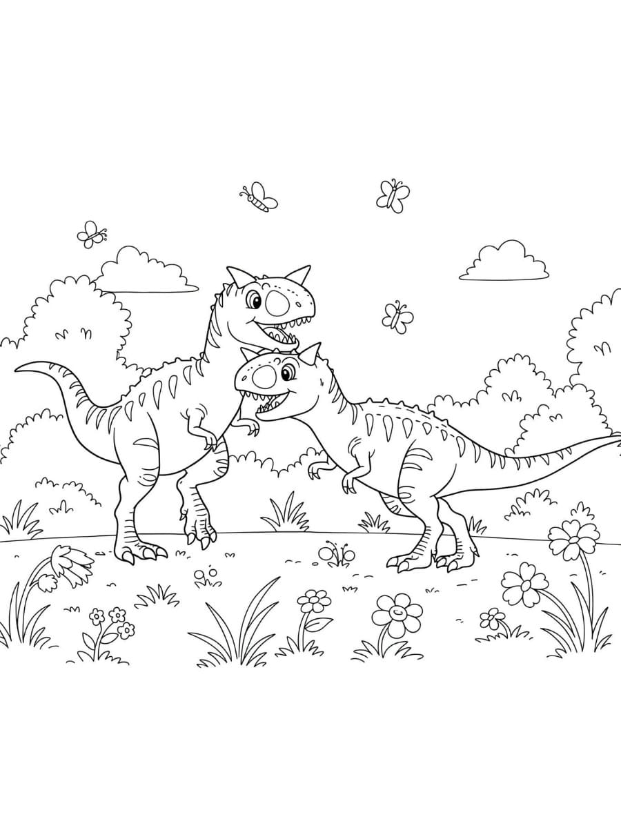 Coloriage Imprimable Carnotaurus