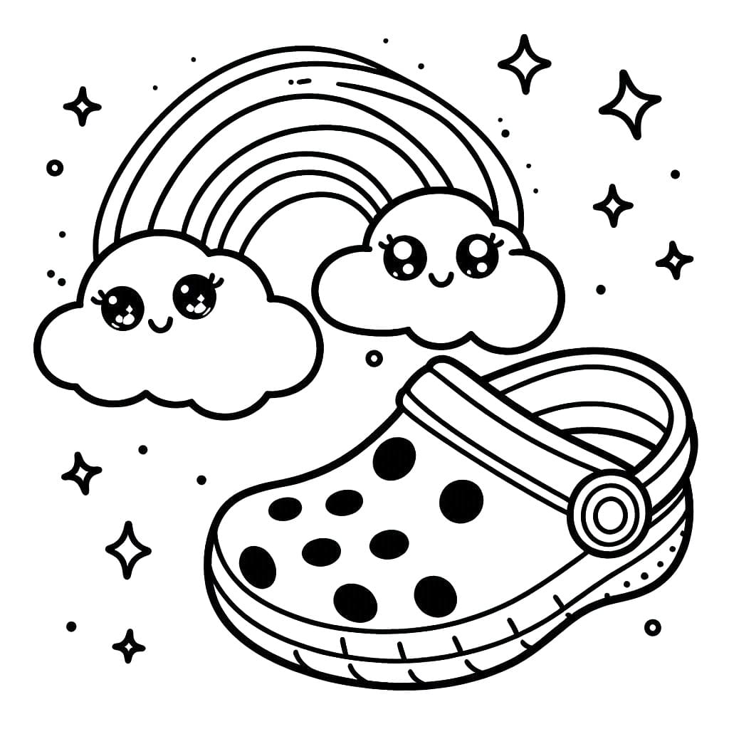 Coloriage Imprimable Crocs