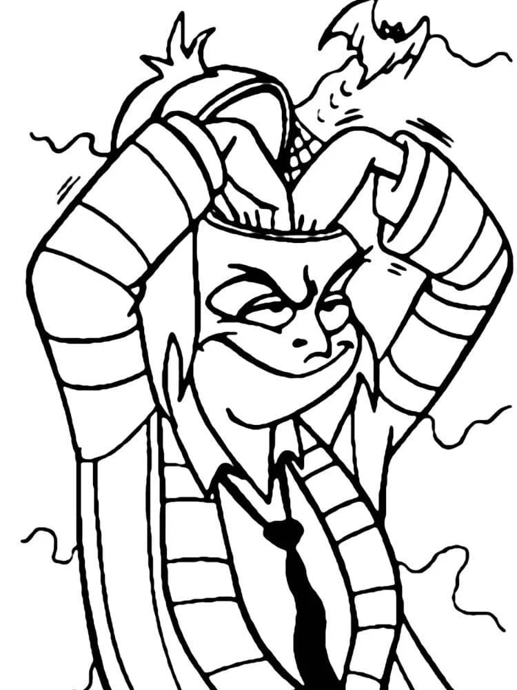 Coloriage Imprimable Gratuit Beetlejuice