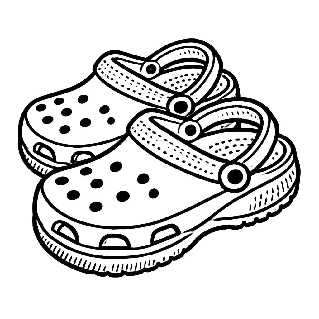 Coloriage Imprimable Gratuit Crocs
