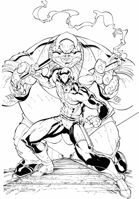 Coloriage Imprimable Gratuit Daredevil