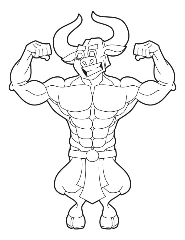Coloriage Imprimable Minotaure