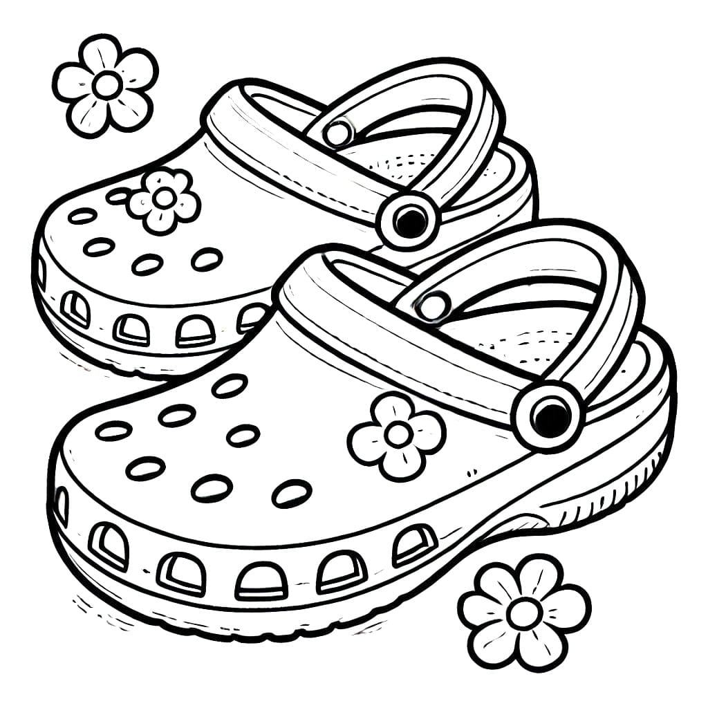 Coloriage Jolis Crocs
