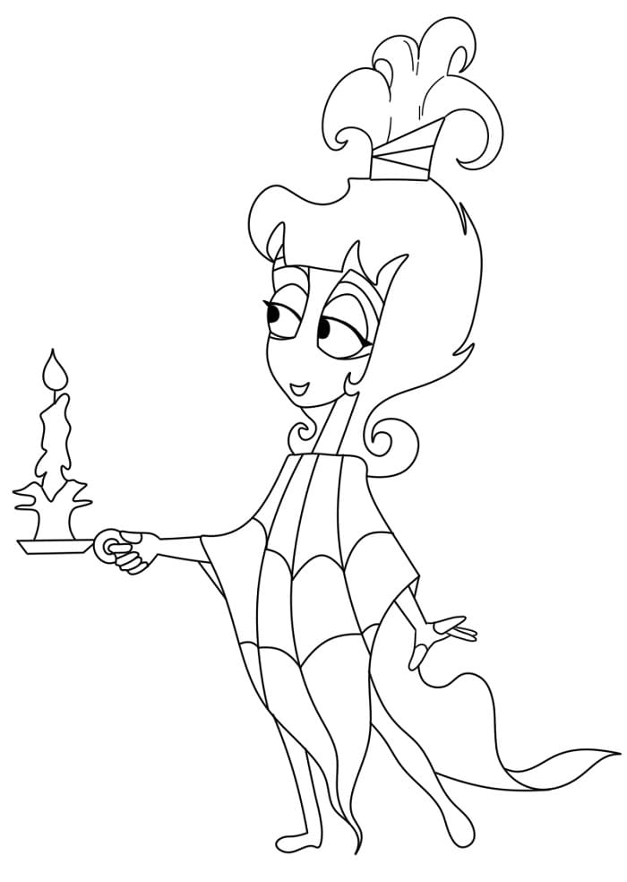 Coloriage Lydia Deetz de Beetlejuice